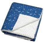 Grand plaid couverture rversible en minky new york cru