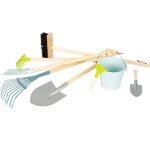 Grand set d'outils de jardin beige Grand set d'outils de jardin beige