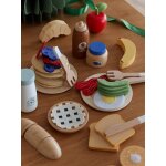 Grand set du petit - djeuner en feutrine et bois fsc bois