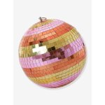 Grande boule � facettes stripes & gold rice multicolore