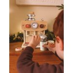 Grande cafeti�re avec accessoires en bois fsc� �cru