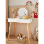 Grande coiffeuse suzie blanc - bois