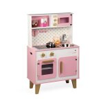 Grande cuisine en bois candy chic rose / blanc