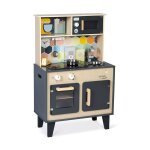 Grande cuisine en bois moza�c gris / bois
