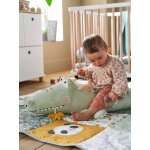 Grande peluche d'activits crocodile vert