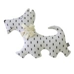Grande peluche en coton - chien scotty beige Grande peluche en coton - chien scotty beige