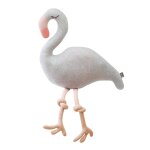 Grande peluche en coton flamant rose gris Grande peluche en coton flamant rose gris