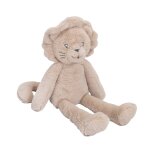 Grande peluche lion pour b�b� beige