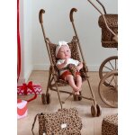 Grande poussette canne l�opard vertbaudet x envie de fraise marron