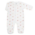 Grenouill�re b�b� motifs tendances de chevaux � bascule ecru