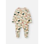 Grenouillere b�b� en velours � motifs animaux multicolore