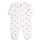 Grenouillre manches longues - coeurs blanc