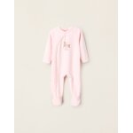 Grenouillère en velours rose clair Grenouillère en velours rose clair