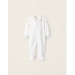 Grenouillère en velours texturé blanc Grenouillère en velours texturé blanc