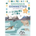 Grosses gommettes les animaux du froid bleu
