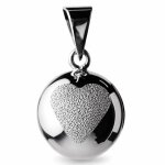 De grossesse collier coeur paillet� argent coeur paillet�