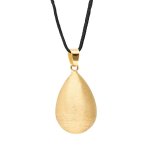 De grossesse collier goutte effet bross� or