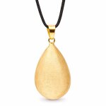 De grossesse collier goutte effet bross� or