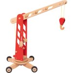 Grue de chantier rouge rouge