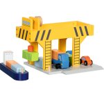 Grue portuaire et accessoires jaune
