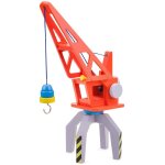 Grue portuaire rouge