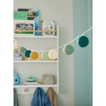 Guirlande boules lumineuse avec interrupteur vert sauge