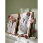 Guirlande fleurs et pompons rose imprim�