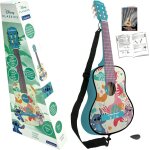 Guitare acoustique stitch - 6 cordes nylon, 78 cm, guide apprentissage, mdiator, sangle violet