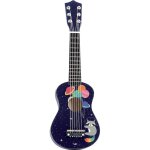 Guitare en bois pour enfant bleu