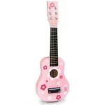 Guitare en bois pour enfant rose