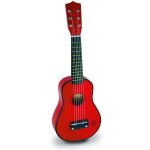 Guitare en bois pour enfant rouge