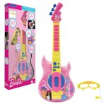 Guitare Électronique lumineuse avec lunettes et micro barbie rose Guitare Électronique lumineuse avec lunettes et micro barbie rose