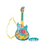 Guitare �lectronique lumineuse avec lunettes et micro minions bleu