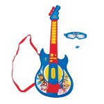 Guitare lectronique lumineuse avec lunettes et micro pat patrouille bleu