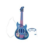 Guitare �lectronique lumineuse avec lunettes et micro stitch bleu