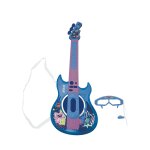 Guitare �lectronique lumineuse avec lunettes et micro stitch bleu