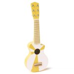 Guitare jaune blanche jaune