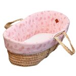 Habillage de couffin en gaze de coton rosella rosella imprim� floral, rose