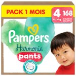 Harmonie pants taille 4, 168 couches - culottes, 9kg - 15kg blanc