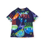 Haut de maillot de bain gar�on bleu