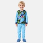 Haut et pantalon de pyjama assorti lilo & stitch bleu