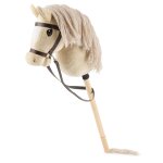 Hobby horse - cheval b�ton taille s cr�me