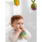 Hochet anneau de dentition chou - fleur - blanc