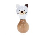 Hochet maracas mariette la minette blanc