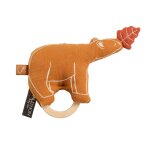 Hochet ours avec anneau en bois - orsino marron