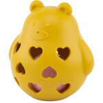 Hochet ourson en silicone jaune