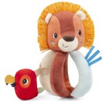 Hochet � poign�es jaune, vert, bleu