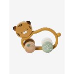 Hochet tigre en silicone et bois fsc® tanzanie orange Hochet tigre en silicone et bois fsc® tanzanie orange