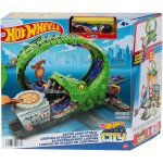 Hot wheels - coffret looping attaque de l'alligator multicolore
