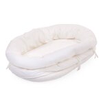 Housse de berceau en rotin jersey blanc cass�